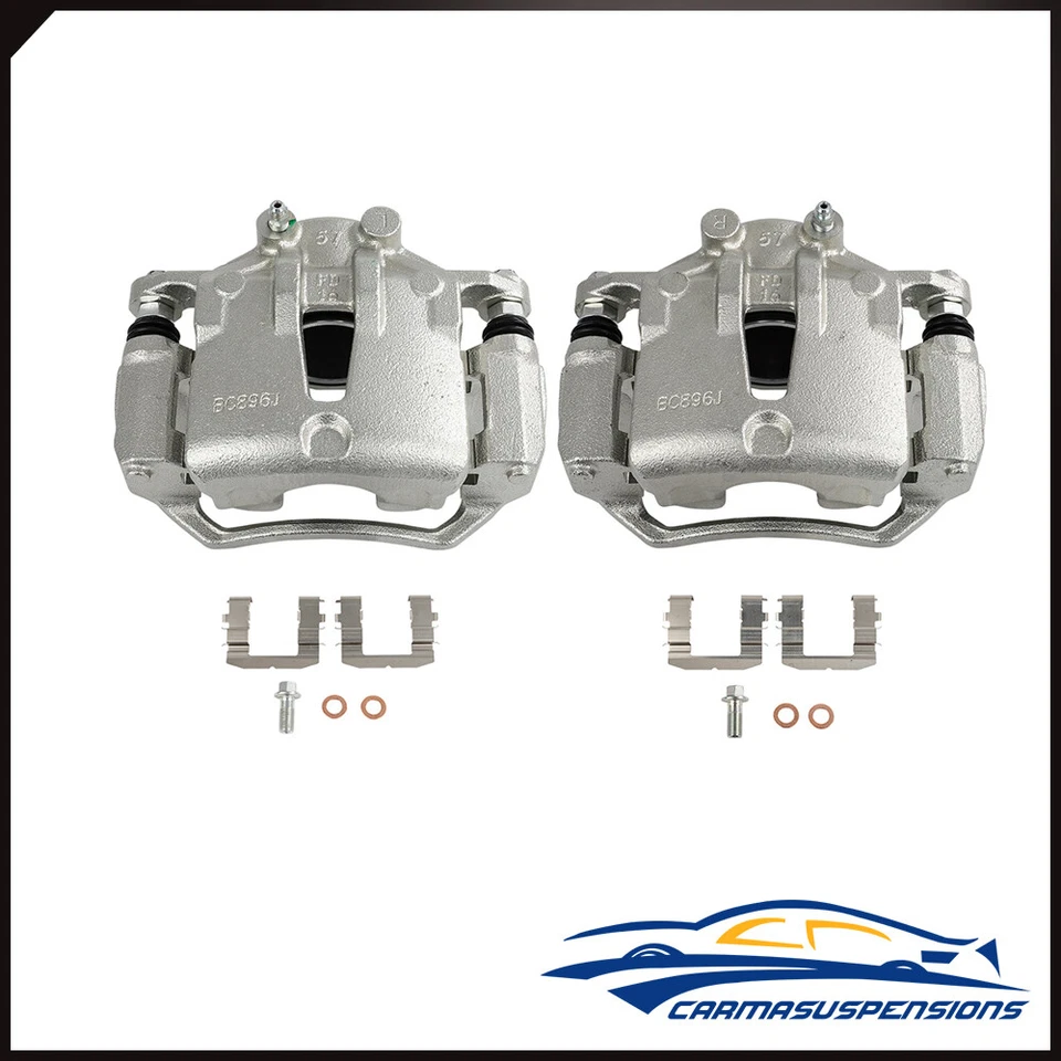 Par de pinzas de freno delanteras con soporte para 2010 2011 2012 2013 KIA FORTE KOUP Foto 1 de 1