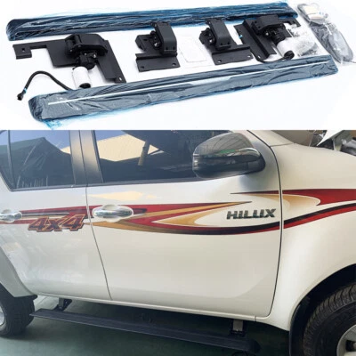 Power Electric Deployable Side Step Fits for Toyota HILUX 2016-UP Running Board - Image 1 of 4