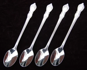 Reed & Barton ~ MARLBOROUGH Stainless ~ 4 Iced Tea SPOONS ~ VGC - Picture 1 of 5