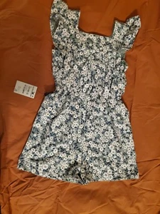Tiny Tribe Big Kids Girls Floral Summer Romper dress size 7 - Picture 1 of 12