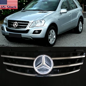 For 2005-2008 Mercedes W164 ML350 ML320 ML63 ML500 ML550 Grille Grill W/LED Star - Picture 1 of 8