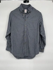 Brooks Brothers Madison Small Mens Shirt Flannel Plaid Long Sleeve - Picture 1 of 3