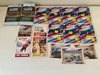 The Story of World War II Pacific 1992 7 paquetes de 10, + 10 sueltos, +2 diferentes packs Foto 1 de 2