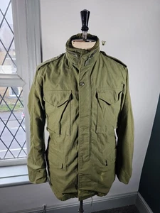 70er Jahre Alpha Industries M65 Cold Weather Field Coat grün Herren Small-Long - Bild 1 von 21