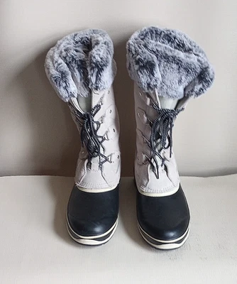 Botas de nieve de invierno Khombu Emily para mujer botas de pato de cuero talla 7 Foto 1 de 4