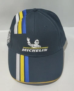 Nuevo Neumático Michelin Malasia Tapa Negra Blanco Amarillo Azul Rayas Ajustable Carreras - Imagen 1 de 10