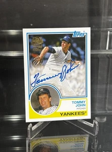 2022 Topps Tommy John AUTO! On Card! 1983 Archives RARE Yankees INSERT CENTERED! - Picture 1 of 7
