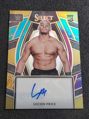 2024 Panini Select WWE Lucien Price Rookie Auto Tye Dye Prizm /25 - Image 1 of 2