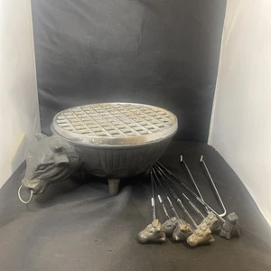 DAVID KAMENSTEIN INKL. VINTAGE GUSSEISEN BULLE HIBACHI - Bild 1 von 24