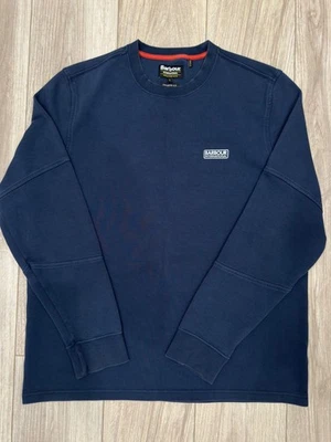 Sudadera Barbour International Tailored Fit Azul Marino Cuello Redondo Hombre’s L Portugal Foto 1 de 4