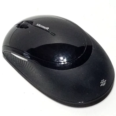 Microsoft 1387 Black Wireless 2.4GHz 5000 DPI 5-Button Scroll Wheel Laser Mouse - Image 1 of 4