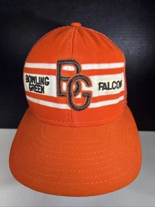Vintage Bowling Green BGF BG Falcons orange Mesh Trucker AJd USA Made NCAA Team - Bild 1 von 13