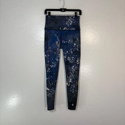 Onzie Leggings Mujer Medio Azul Alto Tiro Constelación Estampado de Estrellas Pantalones de Yoga Foto 1 de 4
