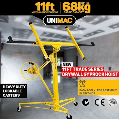 UNIMAC 11ft Sheet Panel Lifter Drywall Panel Gyprock Plasterboard Hoist Lift - image 1 of 4