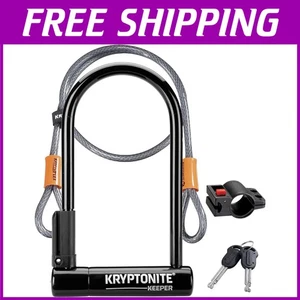 Keeper U-Lock & Cable Combo for Bike Security - Picture 1 of 10