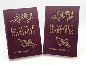 EASTON PRESS—Le Morte D'Arthur (2 vol,)—LEATHER—NEAR MINT, Free Shippi (I6-49) - Picture 1 of 7