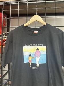 Supreme 2019 Heaven and Earth Black T Shirt Size Medium - Picture 1 of 5