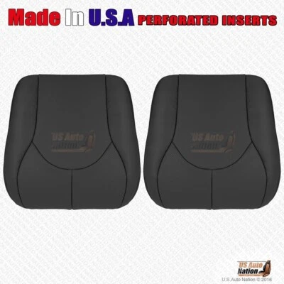 1996 97 1998 1999 Mercedes Benz SL500 SL600 Front Bottoms PERF Leather Cover Blk - Image 1 of 4