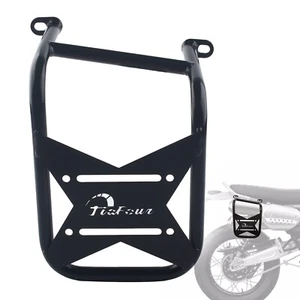 Black Side Saddle Bag Mounting Bracket Fit For Triumph Scrambler 1200 XE 2019-25 - Picture 1 of 10