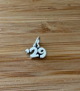 Sterling Silver 9x9mm Small '29 Birth Anniversary Wedding Graduation 2029 Charm - Picture 1 of 2