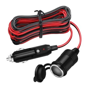 4M Rallonge Allume Cigare12 V/24 V Prise allume cigare avec Fusible 15A/16 AW... - Photo 1/7