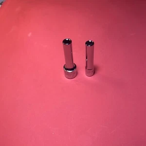 MAC TOOLS - 1/4" SAE Deep 6pt Sockets,(3/8" & 1/4” Drive) MD86R XD86R NEW - Picture 1 of 3
