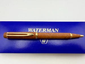 WATERMAN LE MAN 100 BRIAR WOOD LIGHT BALLPOINT PEN NEW IN BOX - Picture 1 of 10