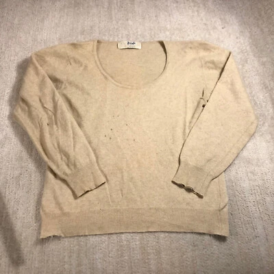 Vintage Pringles Scotland Sweater Womens Small Pullover Cashmere Beige Tan - Image 1 of 4