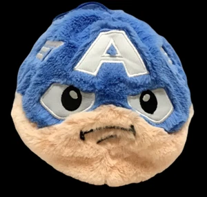 Marvel Fuzzbies Captain America Plüschfigur Gesicht Ball Avengers - Bild 1 von 4