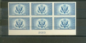 USA Scott 771 Farley 16c Special Delivery plate number 21313 bottom ngai - Picture 1 of 1