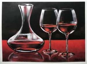 Annee De Bon vin de Yves Blanc, impresión de reproducción - Imagen 1 de 2