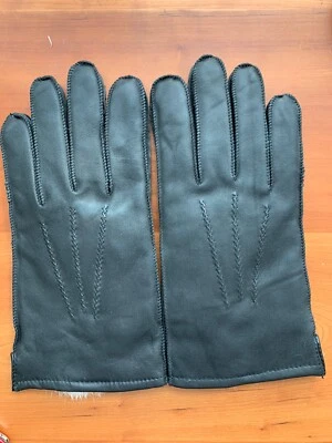 Guantes de mujer Fownes talla M negros de imitación de cuero forrados negros guantes cálidos ÚNICOS EN SU CLASE Foto 1 de 4