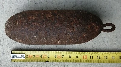 P6- ANCIEN POIDS POUR HORLOGE COMTOISE 1063grammes - Photo 1/2