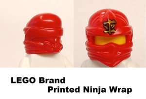 LEGO Ninja Wrap Face Mask RED Gold Letters KAI 2015 Ninjago Minifigure Warrior - Picture 1 of 1