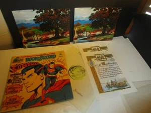 Superman Lp Cartoon  15 page Book  1978 vg+ / vg+ + 4 bonus prints unused  bz16 - Bild 1 von 3