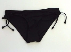 J. CREW CRISSCROSS TIE HIPSTER BIKINI BOTTOM c4082 BLACK SZ XXXS SWIM SUIT new - Picture 1 of 2