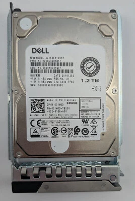 01M0D Dell 1.2TB 10K SAS 12Gb/s 2.5” SFF HDD Hard Disk Drive 001M0D AL15SEB120NY - Image 1 of 4
