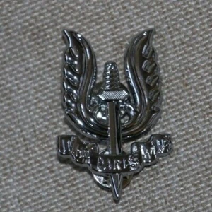 BELGIUM PARA COMMANDO METAL PARACHUTE AIRBORNE BERET BADGE SAS OTHER RANKS #2 - Picture 1 of 2