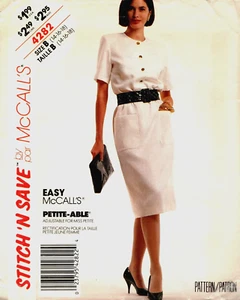 McCall's ~4282 ~ Sizes 14-16-18 ~ Misses' Dress ~ Dress has front button... - Picture 1 of 5