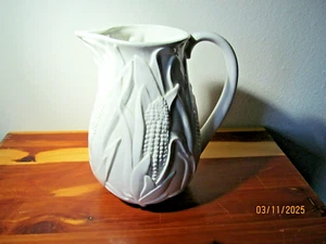 Macys Keller Vintage weiß Keramik Krug Mais Design 96 Unzen Kapazität - Bild 1 von 8