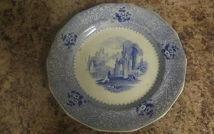 VINTAGE ENGLAND BLAU UND WEISS PLATTE 8" - Bild 1 von 6