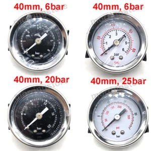 Pressure gauge 6/20/25bar G1/8" Thread 20mm Diameter for Espresso Coffee Machine - Picture 1 of 21