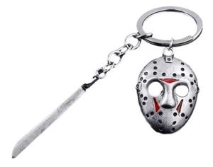 Jason Voorhees 2 Metall Charms Schlüsselanhänger Schlüsselring - Bild 1 von 1