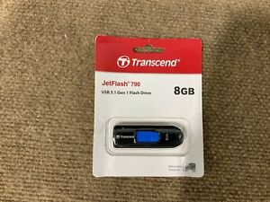 Transcend JetFlash 790 8GB Flash Drive TS8GJF790K ✅❤️️✅❤️️ NEW