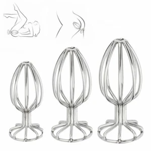 Stainless Steel Metal Anal Sexy Plug Anal Play Sex Toys Adult Anus Training Toy - Picture 1 of 10