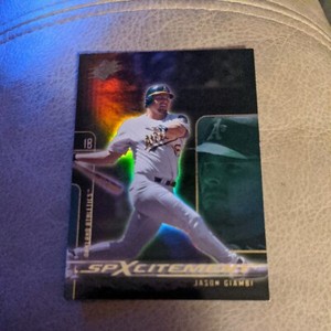 Jason Giambi Insert 2001 SPx SPXcitement #X2 Baseball Card