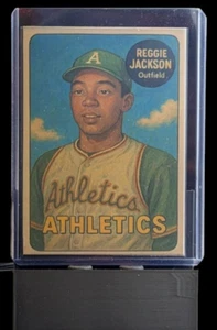 Custom Art Card - Reggie Jackson Tribute - Fan Made - Picture 1 of 3