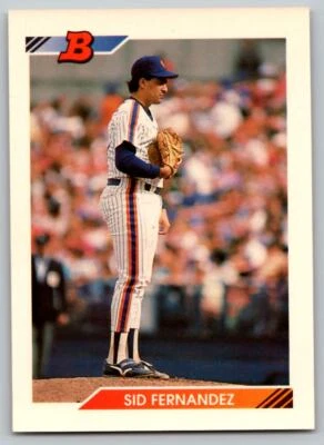 1992 Bowman #296 Sid Fernandez     New York Mets - Image 1 of 2