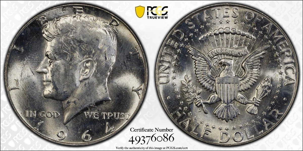 1964 PCGS MS63 ケネディ銀貨 MS 63 Graded 1964 Kennedy US Half Dollars (1964-Now) for sale | eBay