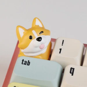 Universal Cartoon Corgi Keycaps Creative Personalized 3D Corgi Butt Keyboard Cap - Photo 1/13